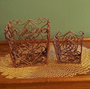 Decorative Metal Bins